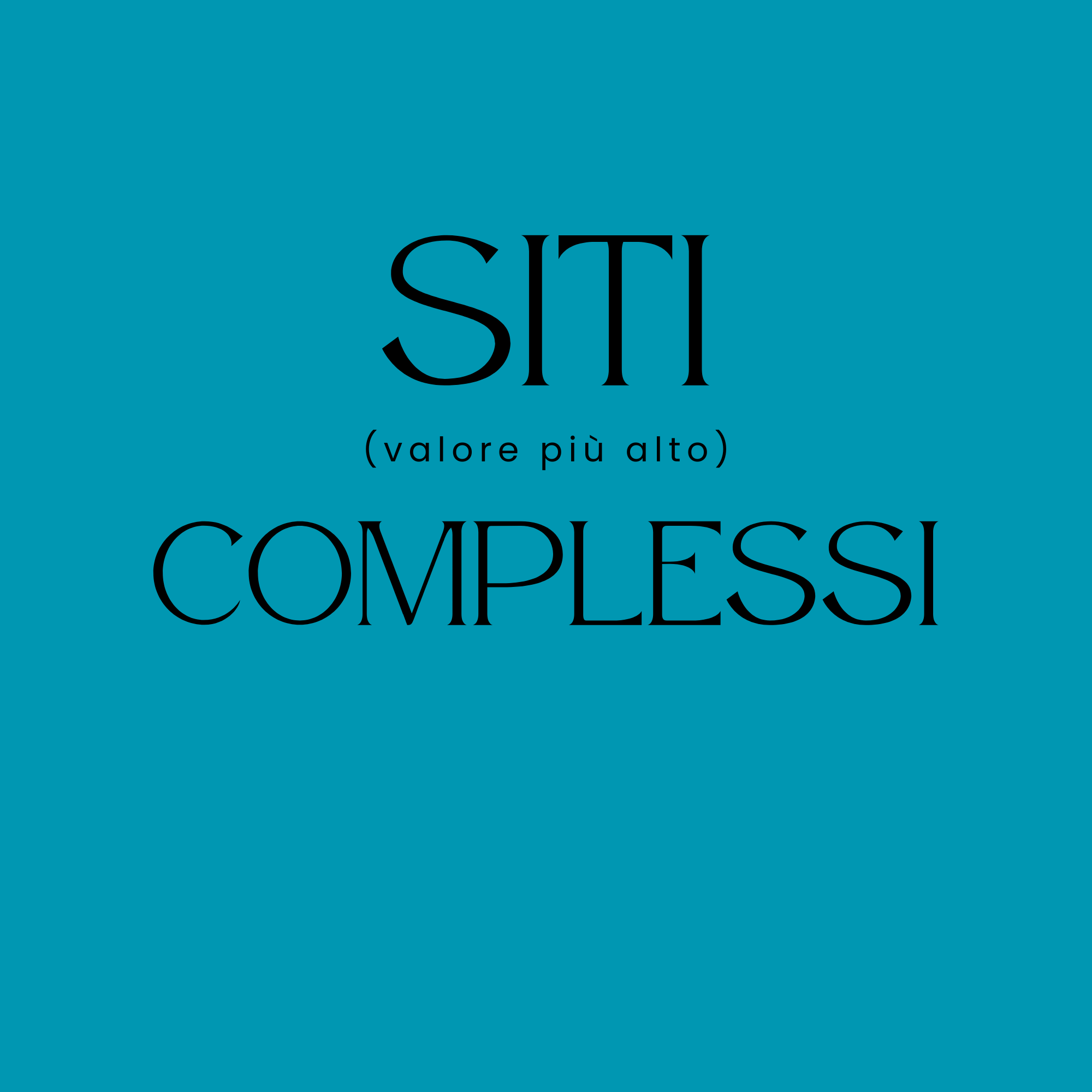 Siti complessi / funzionali (valore più alto) - QR Web Lab